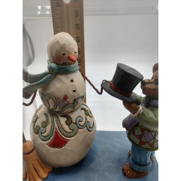 Boyds 2011 Jim Shore Bearstone Collection "Timmy T. Givengifts With Mr. Flakewor - Picture 4 of 5